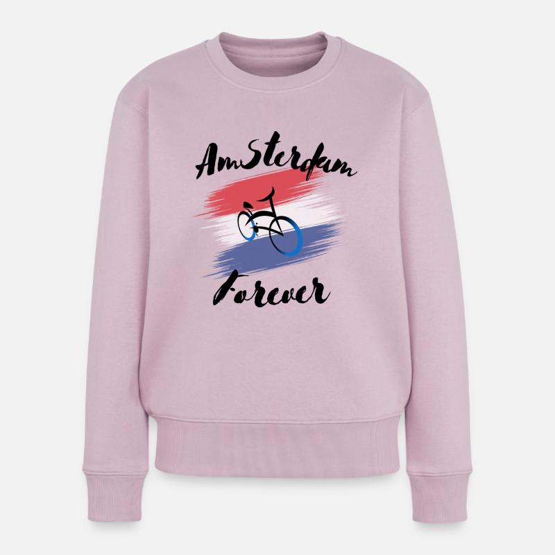 Amsterdam Forever - Frauen Premium Bio Pullover - Altrosa