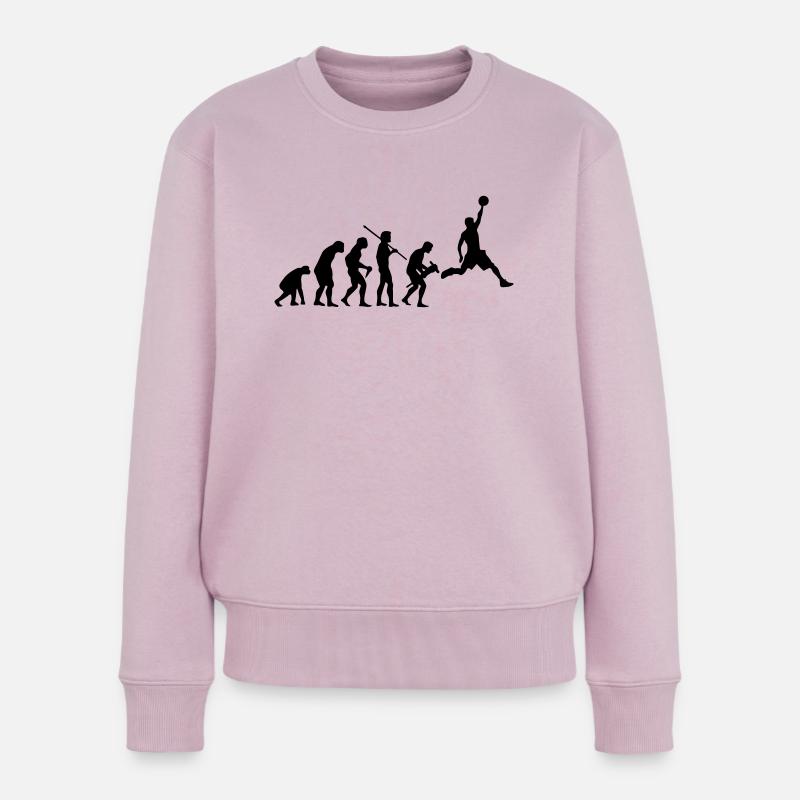 BASKETBALL EVOLUTION - Frauen Premium Bio Pullover - Altrosa