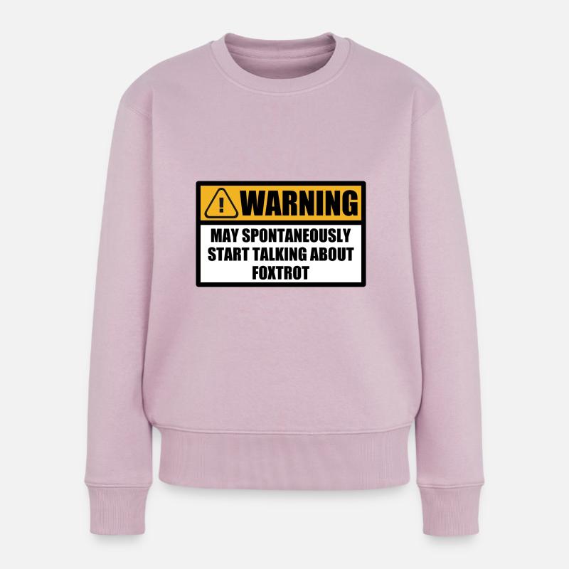 Foxtrot Danse Danse de salon Proverbes de danse de salon Dire - Pull Premium bio Femme - rose poudré