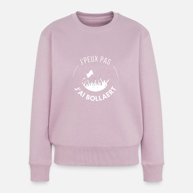 Ich kann nicht. Ich habe Bollaert weiß - Frauen Premium Bio Pullover - Altrosa
