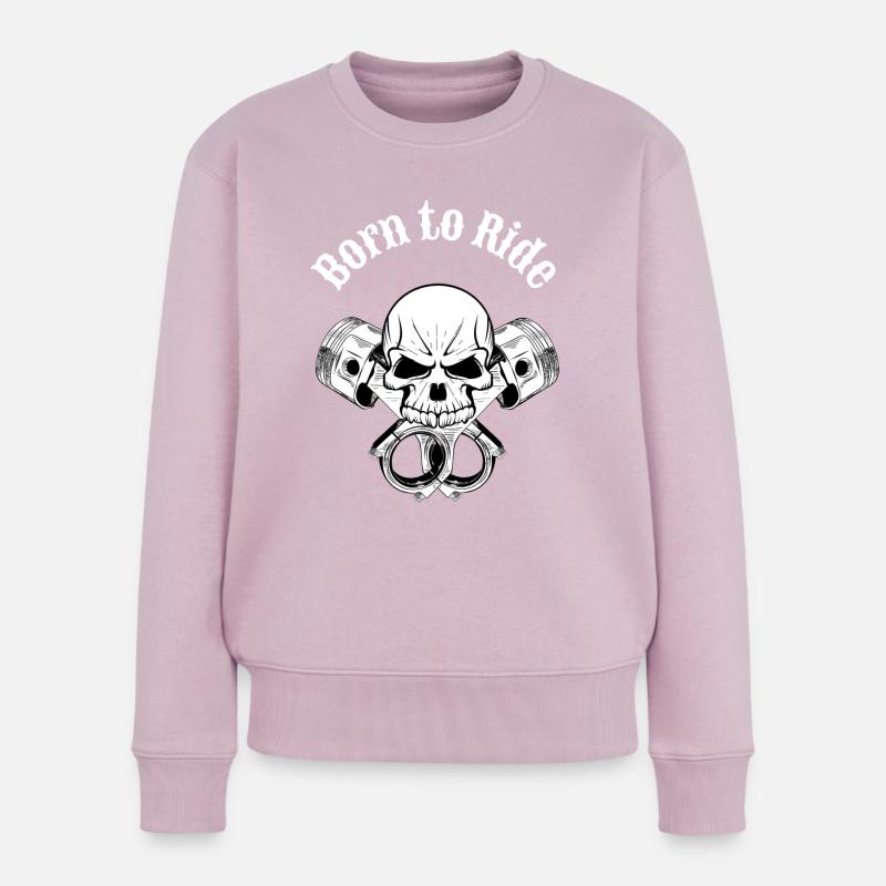 I am a Biker. - Women's Premium Organic Jumper - dusky pink