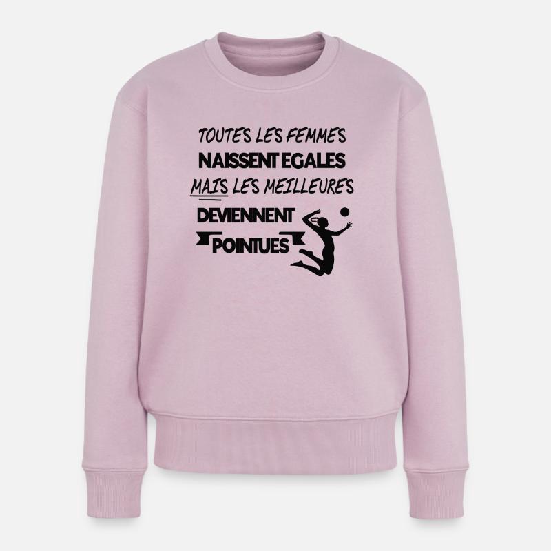 VOLLEY-BALL - Poste pointu(e) - Pull Premium bio Femme - rose poudré