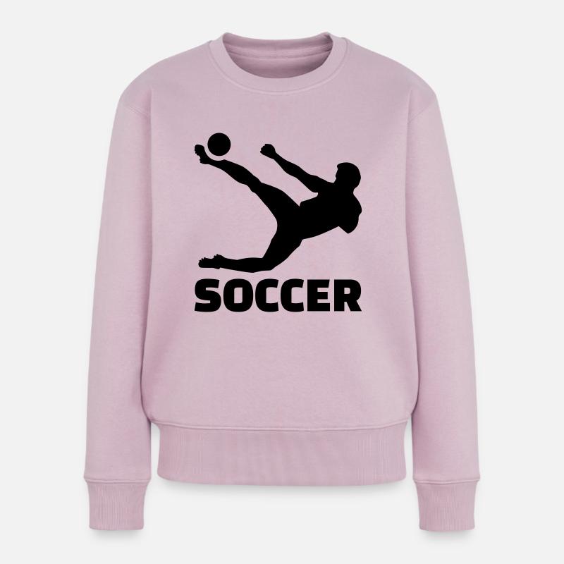 Fußball - Frauen Premium Bio Pullover - Altrosa