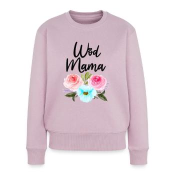 Wöd Mama Österreich Beste Mama Mutter Mutti - Frauen Premium Bio Pullover - Altrosa - Vorne - Julia (174cm)