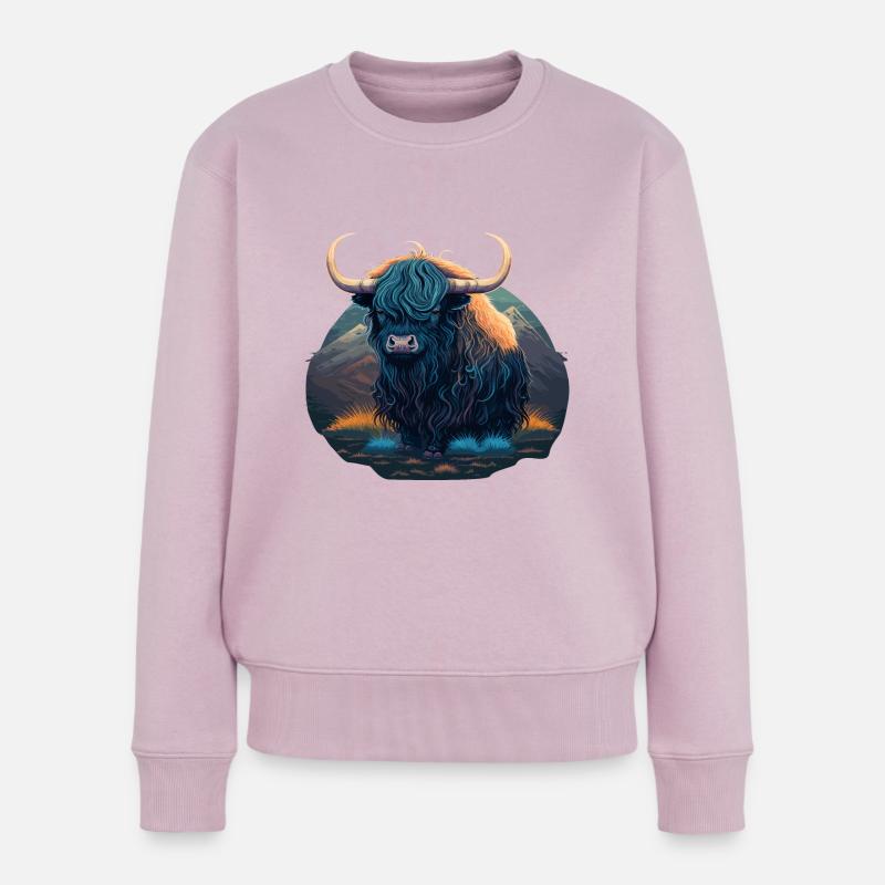 Jak - Pull Premium bio Femme - rose poudré