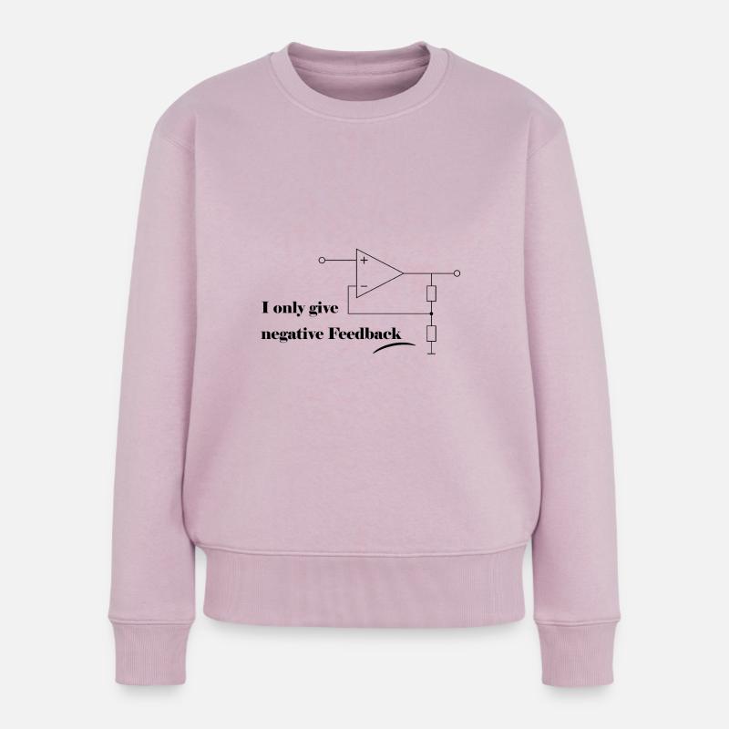 Schematic symbol with slogan - Women's Premium Organic Jumper - dusky pink