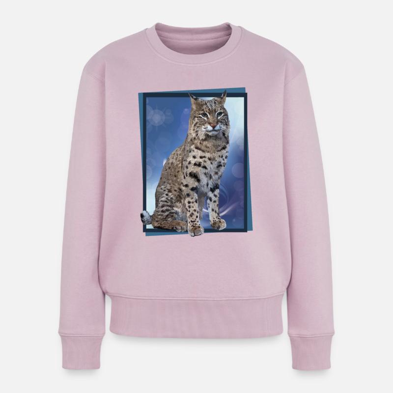 Luchs - Frauen Premium Bio Pullover - Altrosa