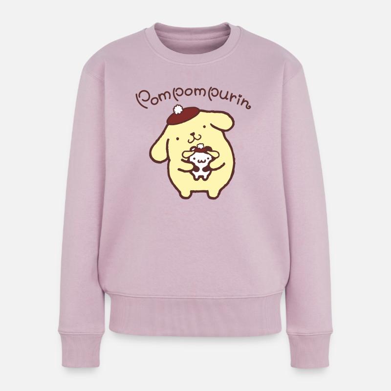 Pompompurin & Muffin Verkleidet Als Pompom Purin - Frauen Premium Bio Pullover - Altrosa