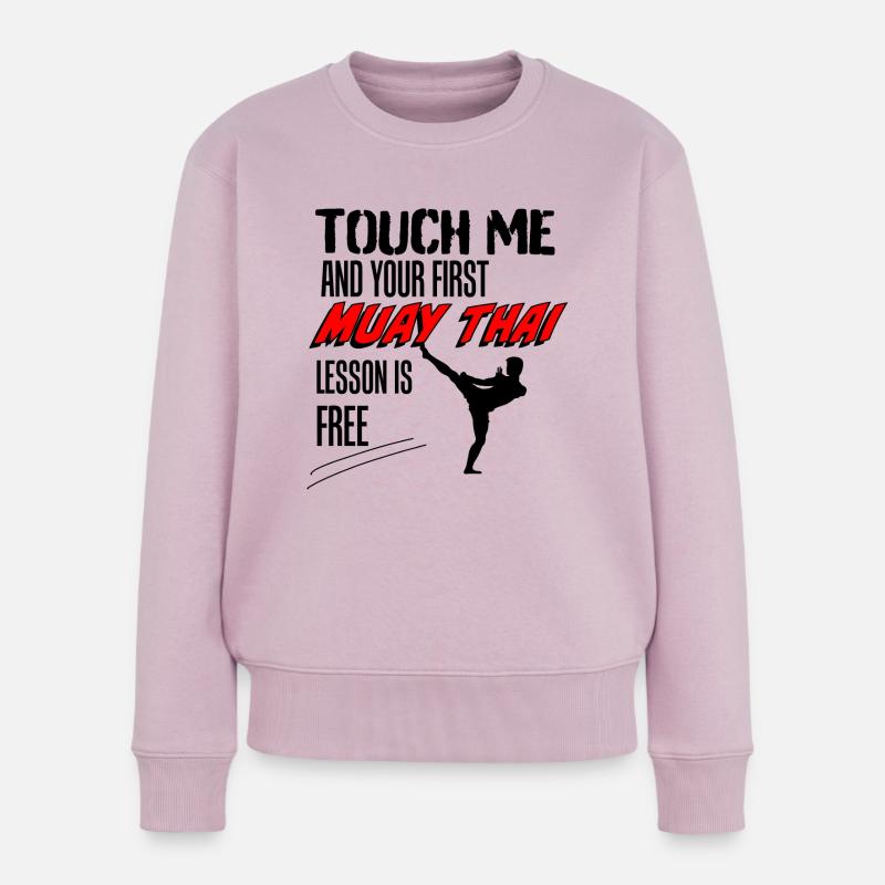 MUAY THAI - Frauen Premium Bio Pullover - Altrosa