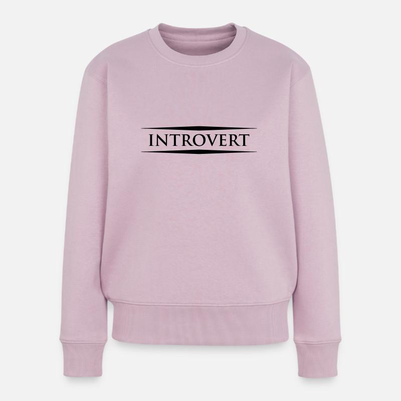 Introvertiert - Frauen Premium Bio Pullover - Altrosa