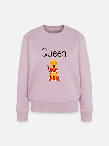 King Queen Partnerlook - Frauen Premium Bio Pullover - Altrosa