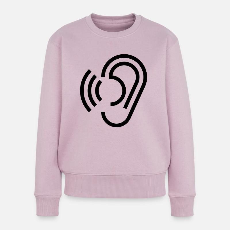 Ohr - Frauen Premium Bio Pullover - Altrosa