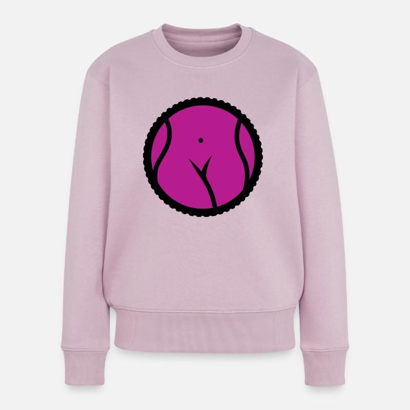 Gums Pink - Frauen Premium Bio Pullover - Altrosa