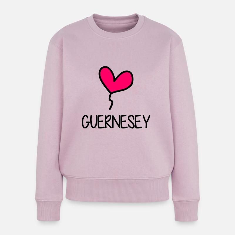 GUERNESEY - Pull Premium bio Femme - rose poudré