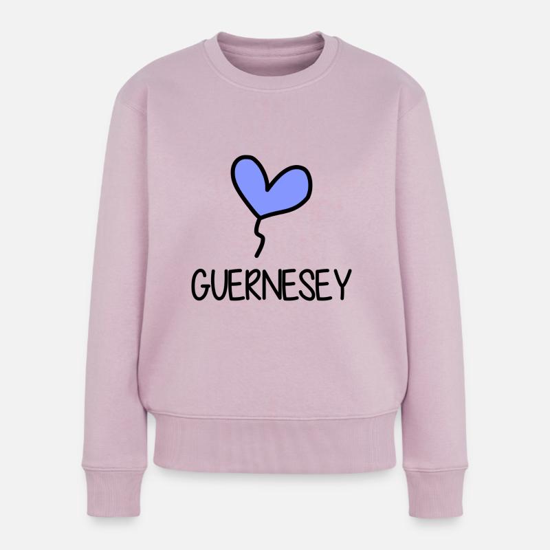 GUERNESEY. ROYAUME-UNI. ANGLETERRE - Pull Premium bio Femme - rose poudré