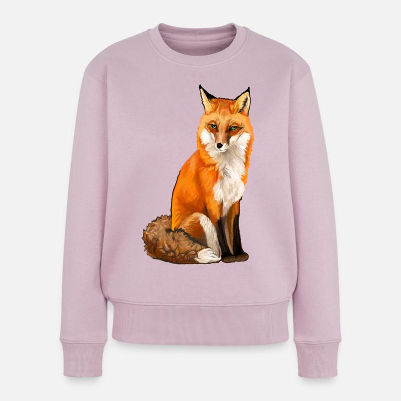 Fuchs - Frauen Premium Bio Pullover - Altrosa