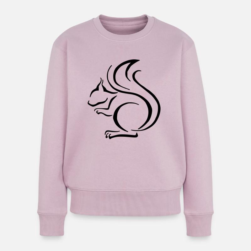 Eichhörnchen - Frauen Premium Bio Pullover - Altrosa