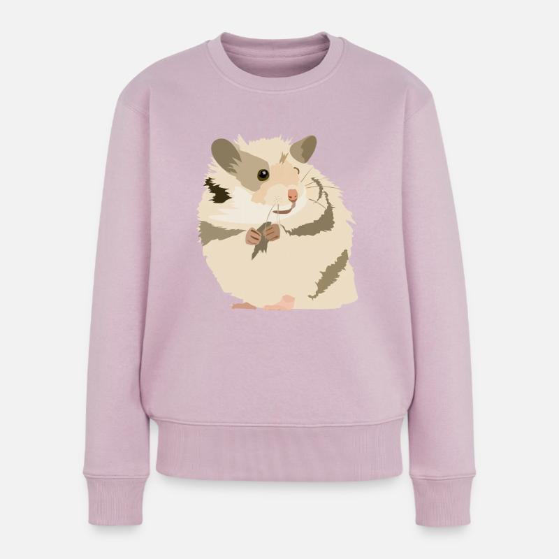Riki le hamster - Pull Premium bio Femme - rose poudré