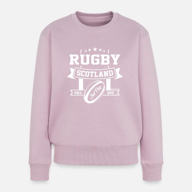 Rugby SCOTLAND Supporters - En Réalité Augmentée - Pull Premium bio Femme - rose poudré