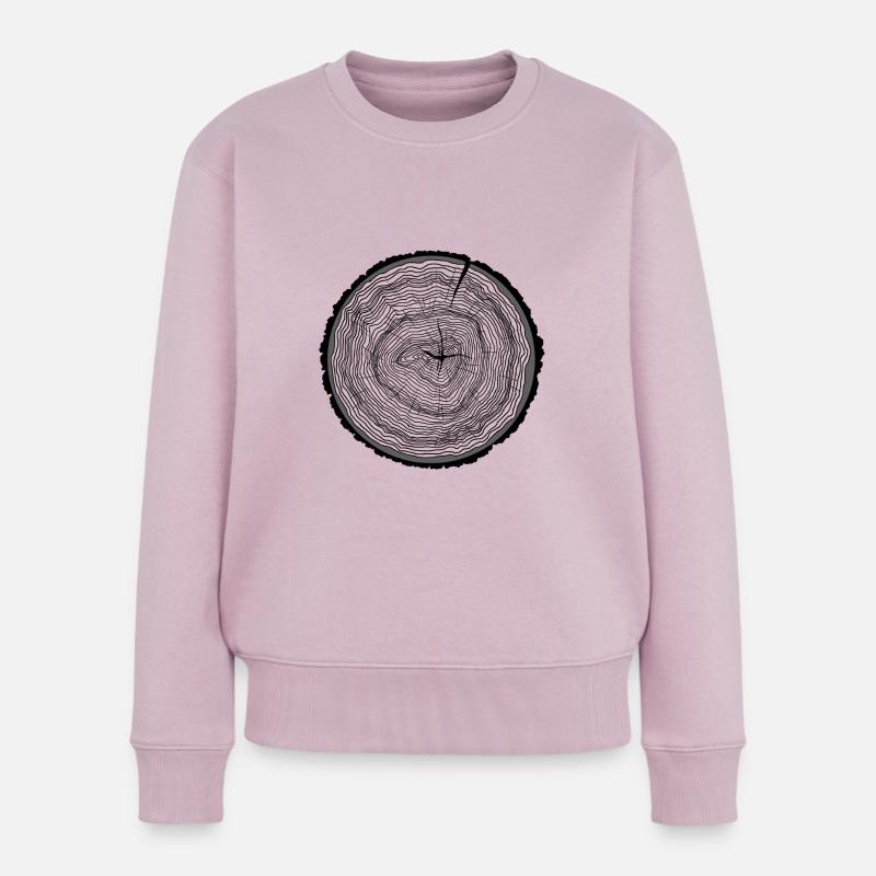 Baumstamm - Frauen Premium Bio Pullover - Altrosa