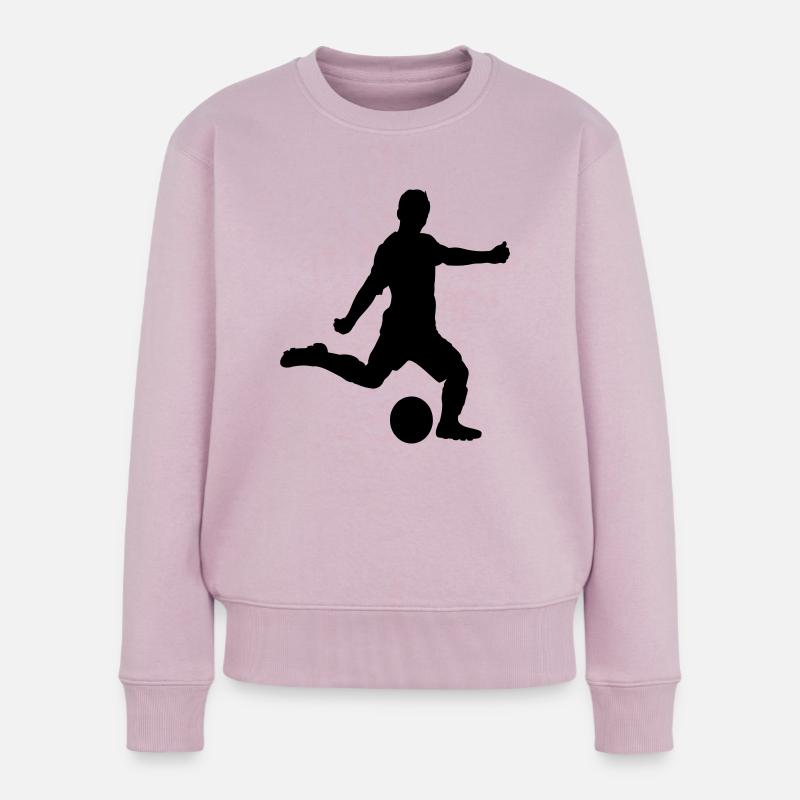 Fußball - Frauen Premium Bio Pullover - Altrosa