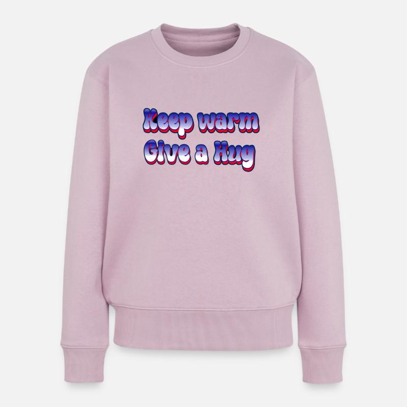 Faire un câlin - Pull Premium bio Femme - rose poudré