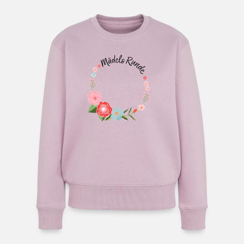 Mädels-Runde - Frauen Premium Bio Pullover - Altrosa