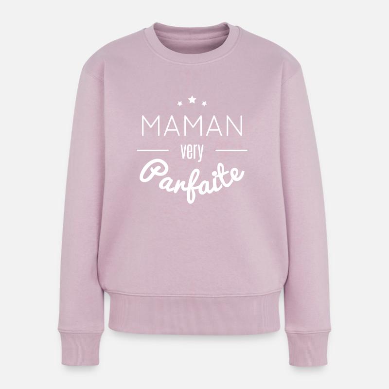 maman very parfaite - Pull Premium bio Femme - rose poudré