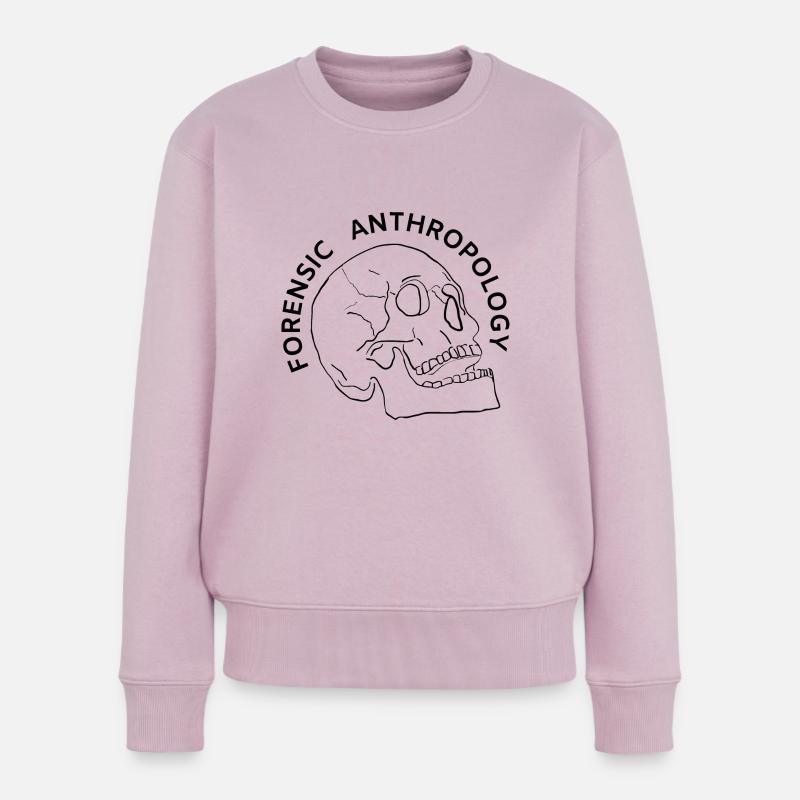 FORENSIC ANTHROPOLOGY- SKULL - Frauen Premium Bio Pullover - Altrosa