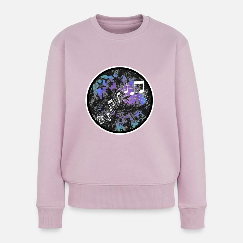 Musik - Frauen Premium Bio Pullover - Altrosa