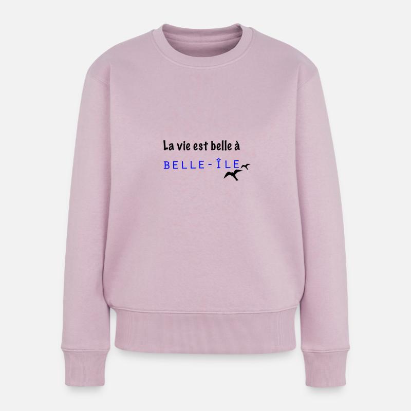 belle ile - Pull Premium bio Femme - rose poudré