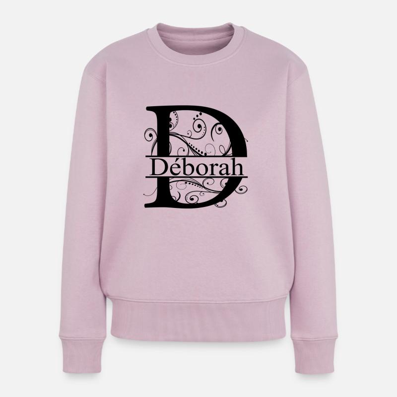 Monogramm mit dem Namen Deborah - Frauen Premium Bio Pullover - Altrosa