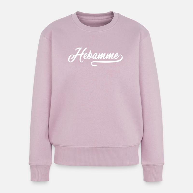Hebamme - Frauen Premium Bio Pullover - Altrosa