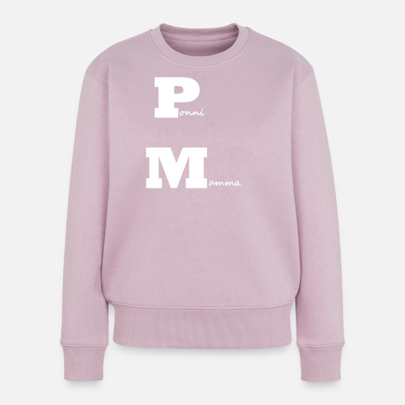 PonyMama blanche - Pull Premium bio Femme - rose poudré