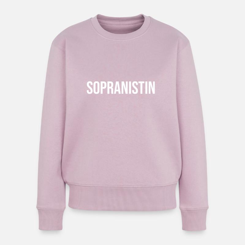 Sopranistin Sopran Gesang - Frauen Premium Bio Pullover - Altrosa