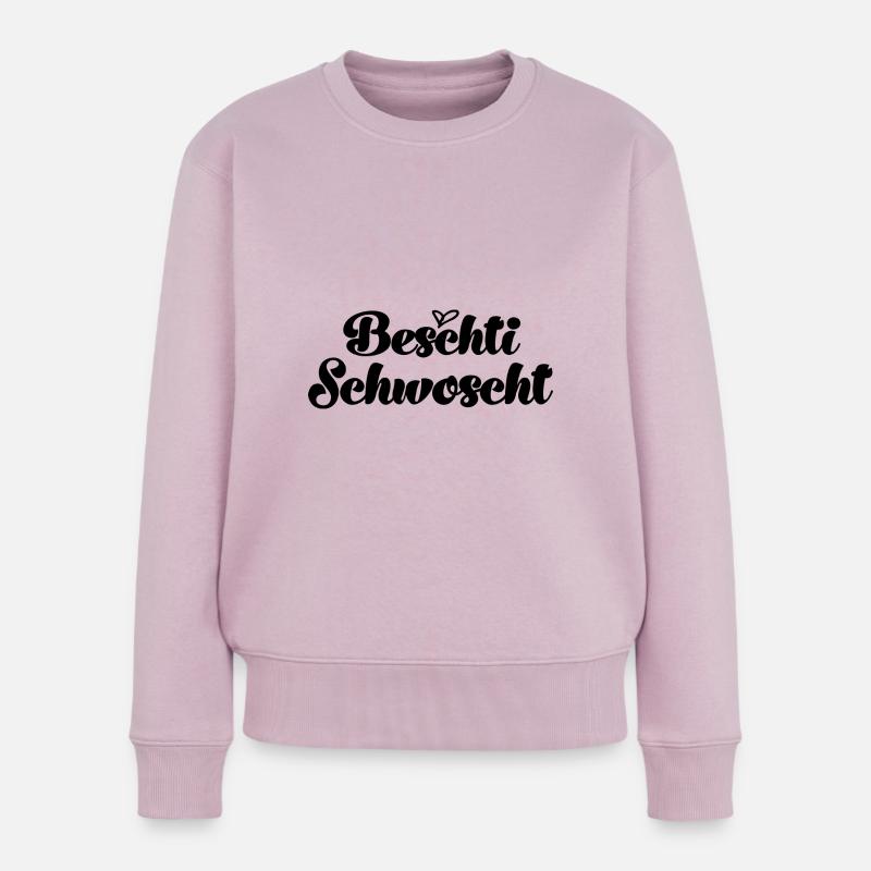Beschti Schwoscht Schweiz Schwester Schweizerin - Frauen Premium Bio Pullover - Altrosa