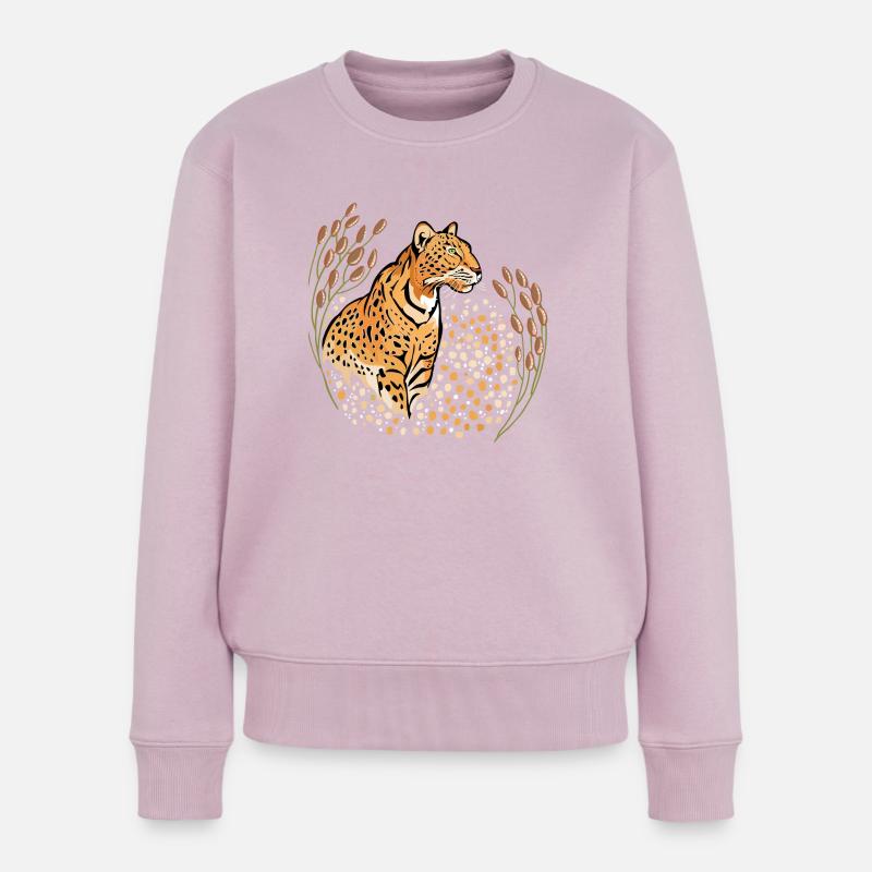 Panther - Frauen Premium Bio Pullover - Altrosa