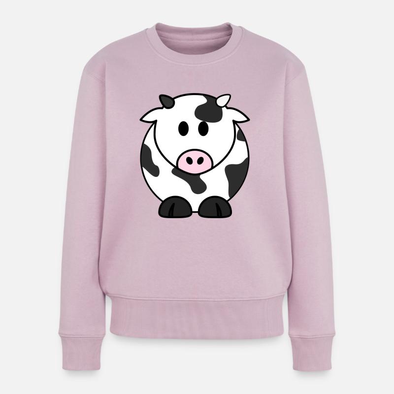 cow259 - Frauen Premium Bio Pullover - Altrosa