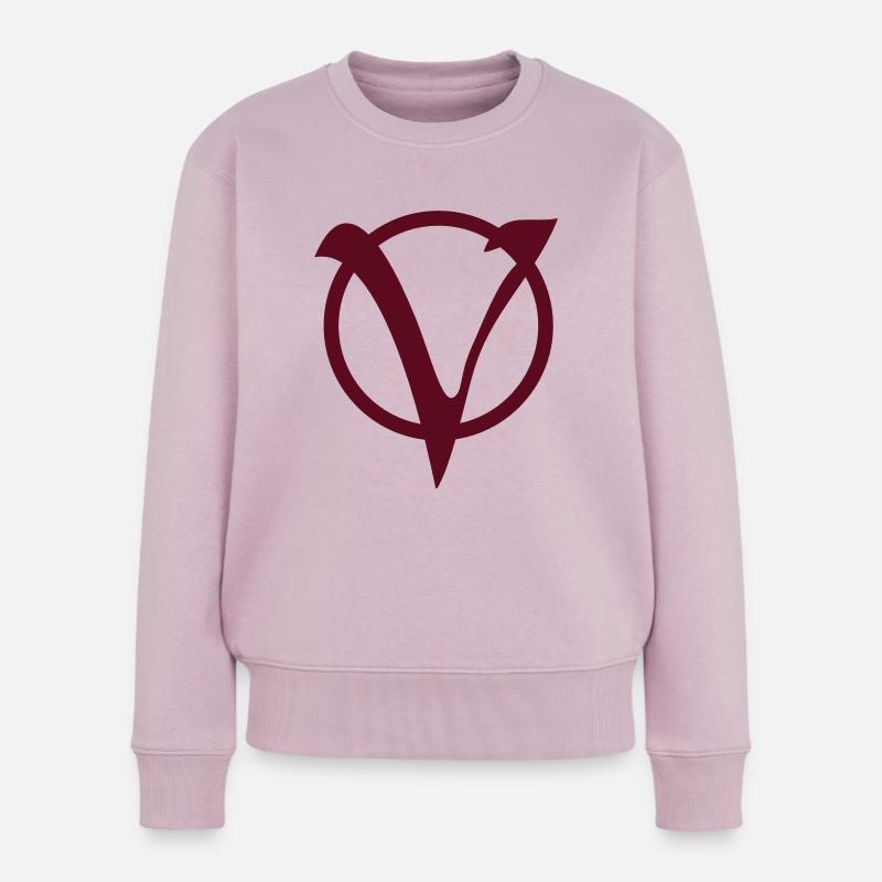 Vendetta Logo - Frauen Premium Bio Pullover - Altrosa