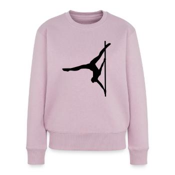 Pole Dance - Extended butterfly - Women's Premium Organic Jumper - dusky pink - Front - Julia (174cm)