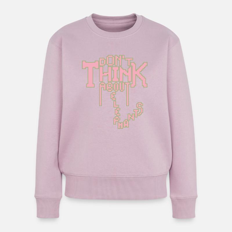 ÉLÉPHANT - Pull Premium bio Femme - rose poudré