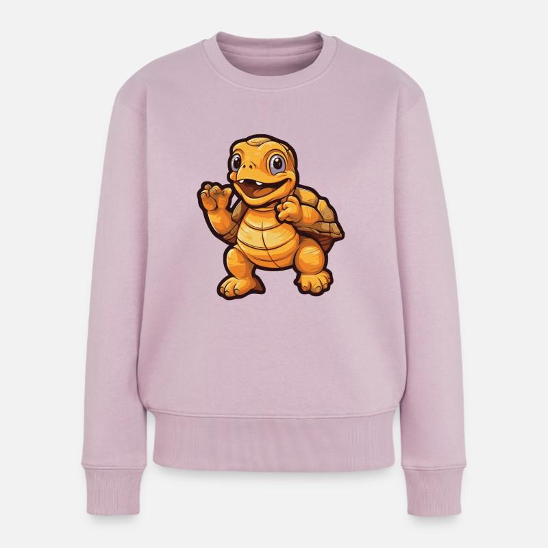 Turtle - Women's Premium Organic Jumper - dusky pink