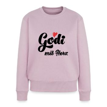 Godi mit Herz Patentante Österreich Taufpatin - Frauen Premium Bio Pullover - Altrosa - Vorne - Julia (174cm)