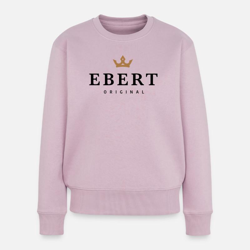 Ebert - Frauen Premium Bio Pullover - Altrosa