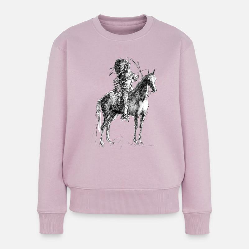 Sioux - Frauen Premium Bio Pullover - Altrosa
