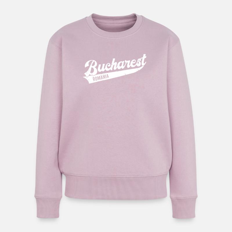 Bucharest,Romania - Pull Premium bio Femme - rose poudré