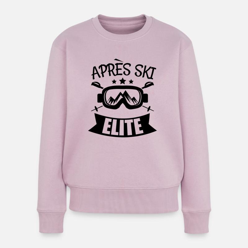 apres ski elite 4 - Frauen Premium Bio Pullover - Altrosa