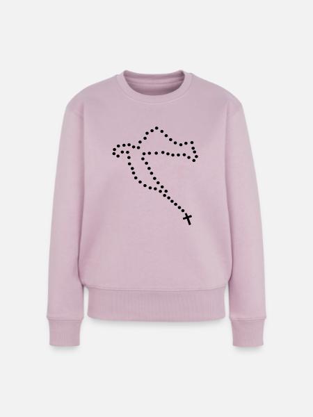 Kroatien Kette - Hrvatska krunica - Frauen Premium Bio Pullover - Altrosa