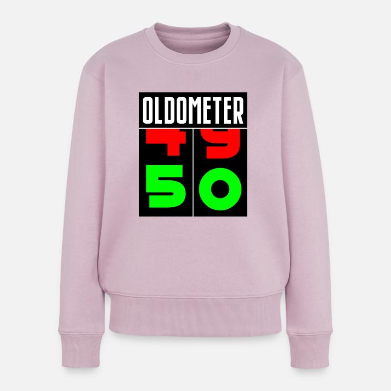 Oldometer 50. Geburtstag - Frauen Premium Bio Pullover - Altrosa