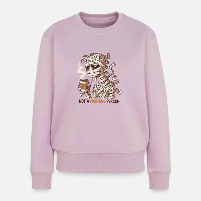 Morgenmumie - Frauen Premium Bio Pullover - Altrosa